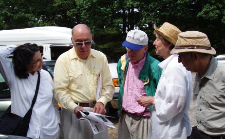 L-R: Phyllis (Krakauer) Jeswald, Bob Briere, John Baker, Leslie Kandell, and Larry Krakauer