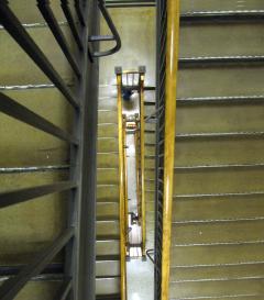 Looking down into a typical MIT stairwell