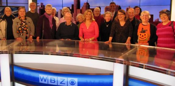 A group portrait at the news desk