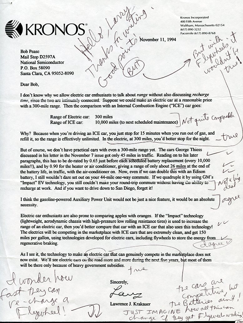 Bob Pease correspondence, page 1 of 4