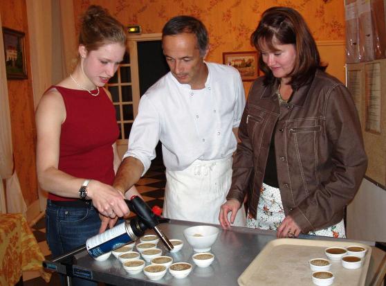 Dessert: crème brulée café